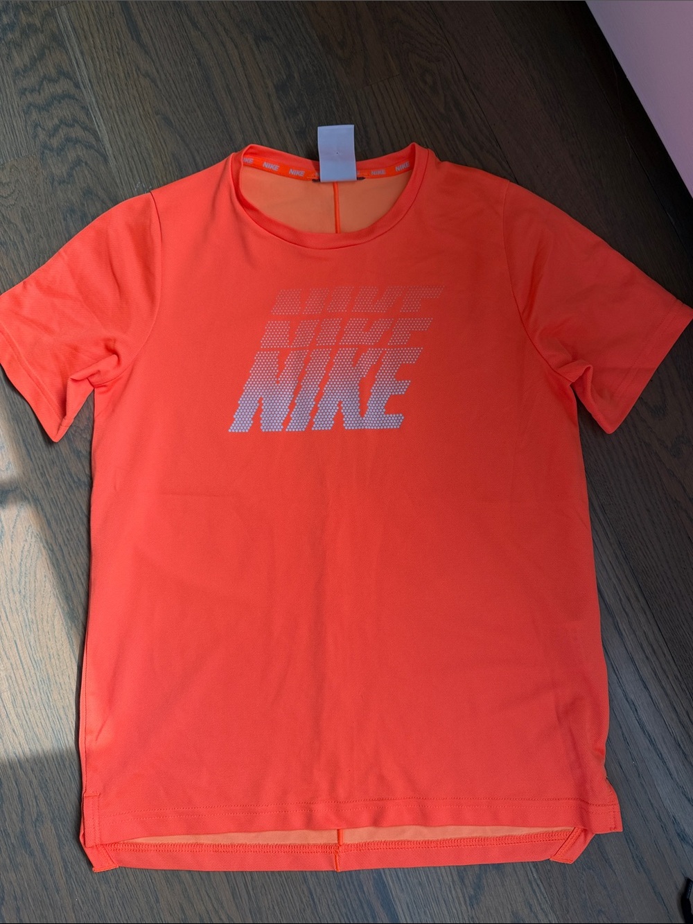 Nike Neon Orange Short Sleeve Logo Tee